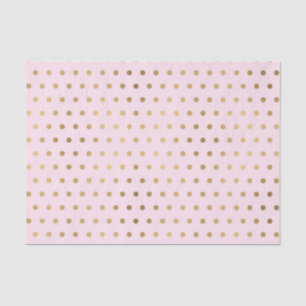 Pink w/ Gold Polka Dots (Design 46 Pink Series) Tissue Paper