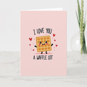 Pink Waffle Lot Love You Card
