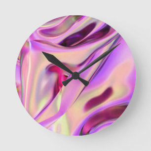 Pink Wall Clock Multicolor