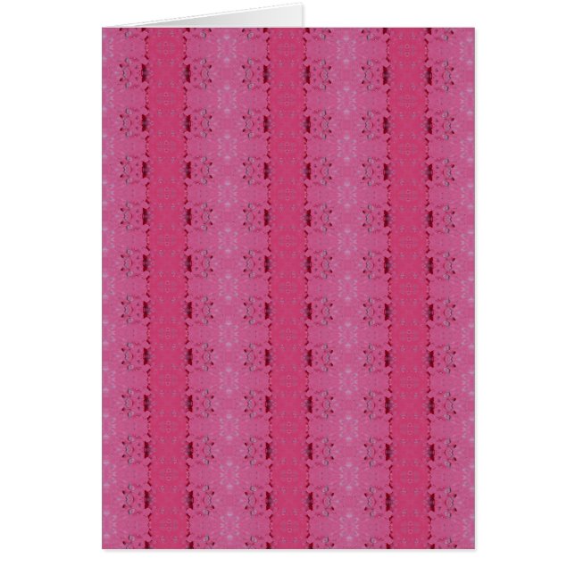 Pink wallpaper pattern, blank card (Front)