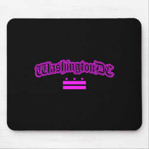 Pink Washington Dc Flag For Women And Girls Long S Mouse Pad