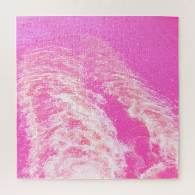 Pink water art jigsaw puzzle (Vertical)