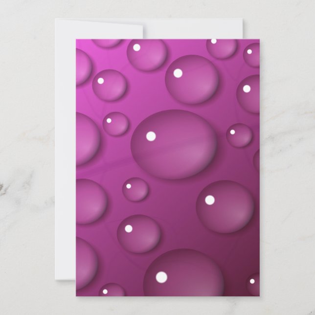 Pink Water Drop Background (Front)