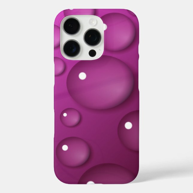 Pink Water Drop Background Case-Mate iPhone Case (Back)
