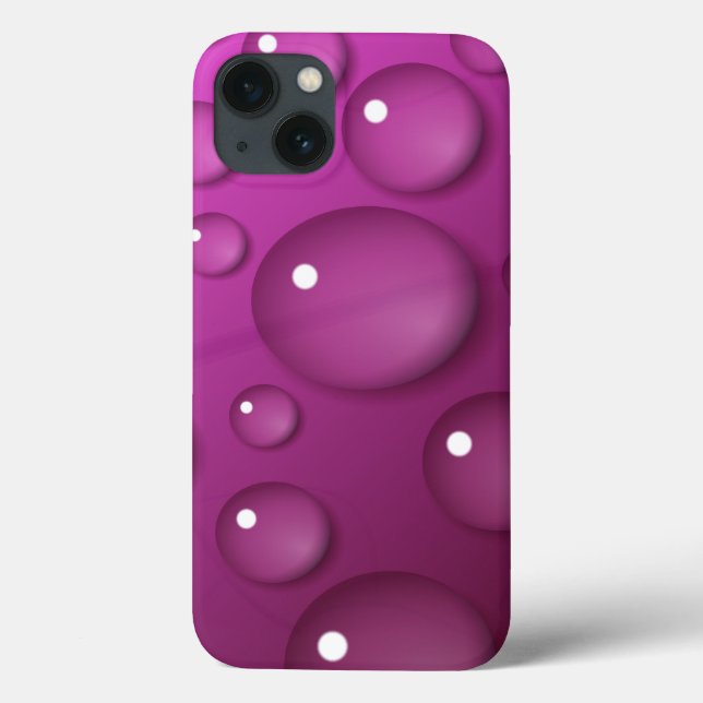 Pink Water Drop Background Case-Mate iPhone Case (Back)