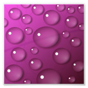 Pink Water Drop Background Photo Print