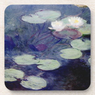Pink Water-Lilies: 1897-99 by Monet Coaster