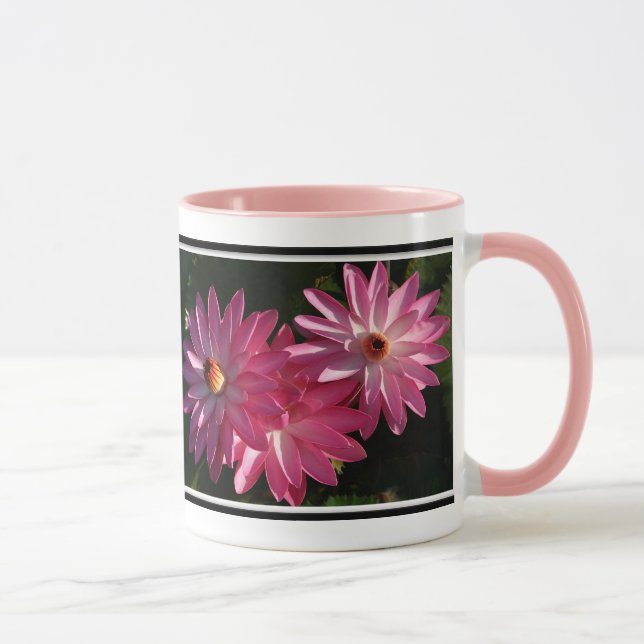 Pink Water Lilies Coffee Mug (Right)