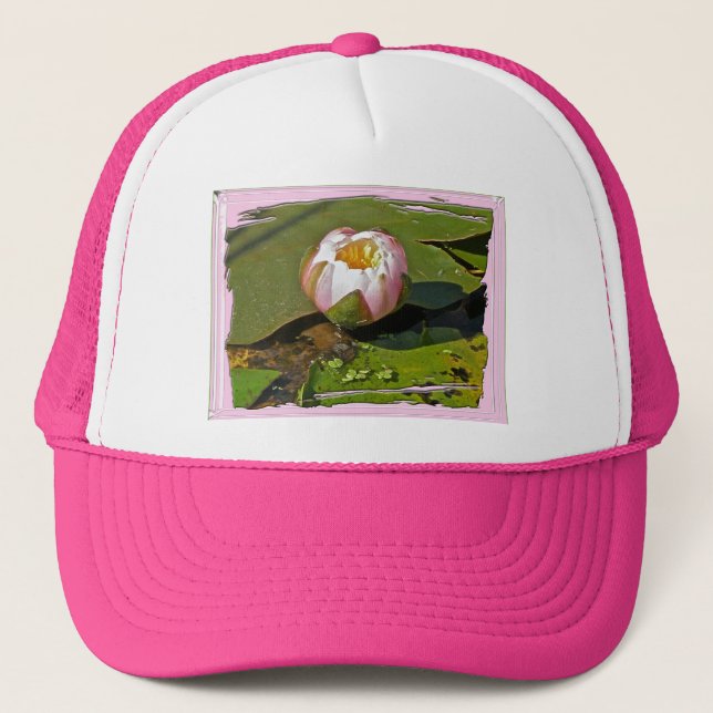 Pink Water-Lily Bud Hat (Front)