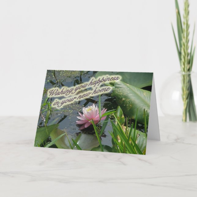 Pink Water Lily Coordinating Items Announcement (Front)