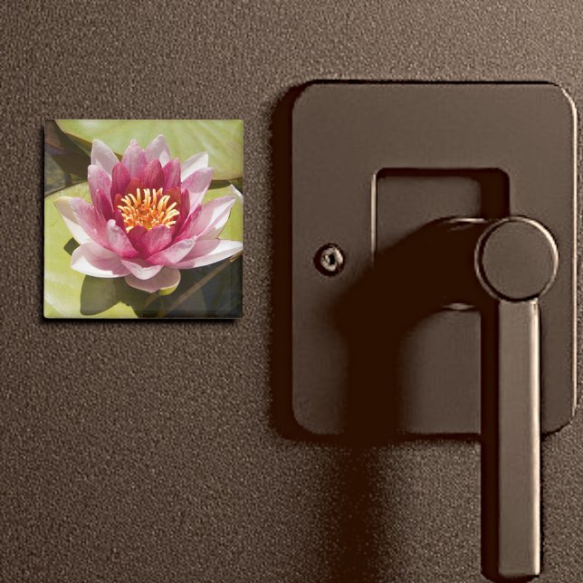 Pink Water Lily Magnet (2" water lily magnet)