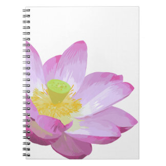 Pink water lily note book