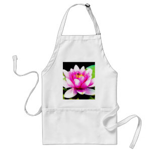 Pink water lily standard apron