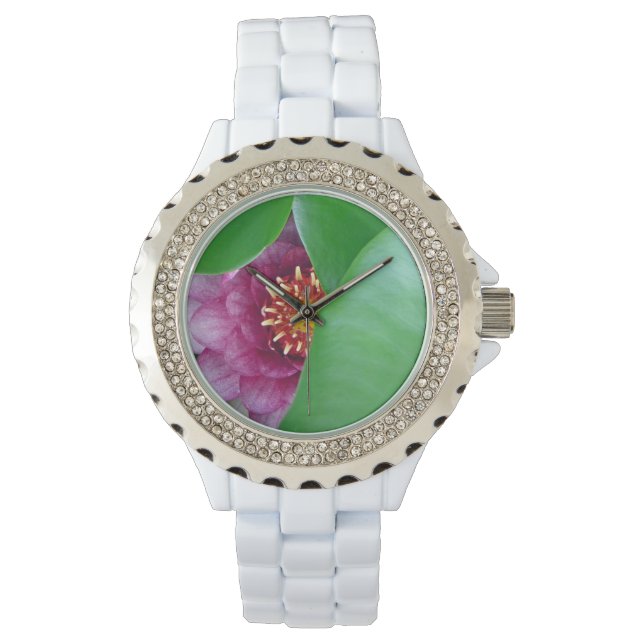 Pink Water Lily Watch (Front)
