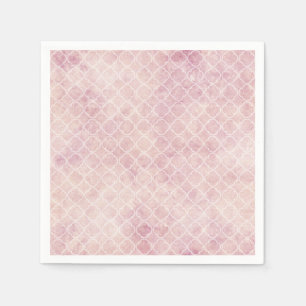 Pink Watercolor Abstract Pastel Napkin