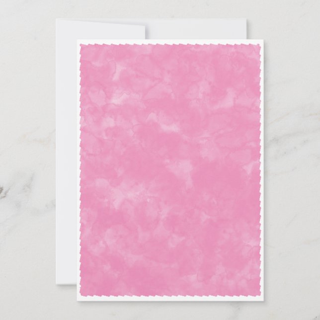 Pink Watercolor Baby Shower Background  Invitation (Front)