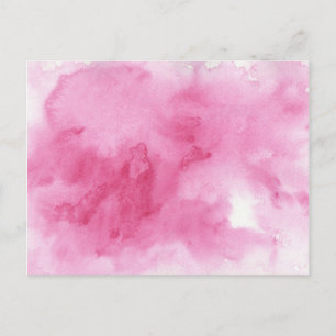 pink watercolor background for your postcard