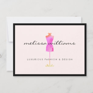 Pink Watercolor Dress Mannequin 2 Gift Certificate