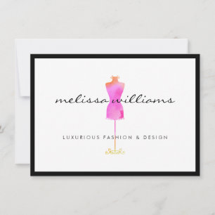 Pink Watercolor Dress Mannequin Gift Certificate