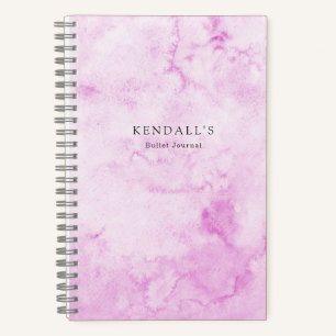 Pink Watercolor Elegant Notebook