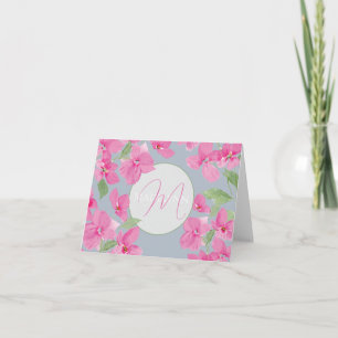 Pink Watercolor Floral Card