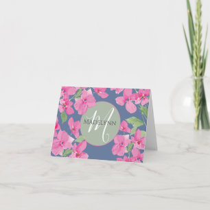 Pink Watercolor Floral Card
