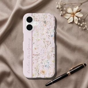 Pink Watercolor Floral Personalised
