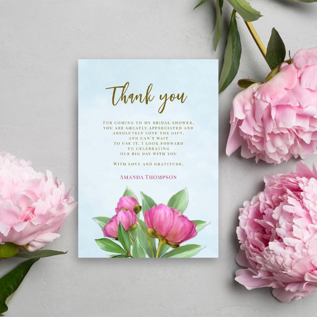 Pink Watercolor Floral Thank You (Creator Uploaded)