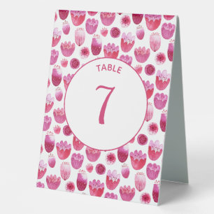 Pink Watercolor Floral Wedding