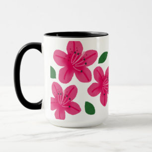Pink Watercolor Flower Mug