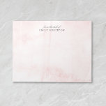 Pink Watercolor From the Desk of Personalised Name Notepad<br><div class="desc">Custom-designed notepad featuring pink watercolor texture with personalised name.</div>