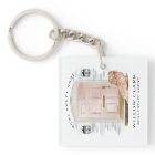 Pink Watercolor Front Door Dog Real Estate Agent