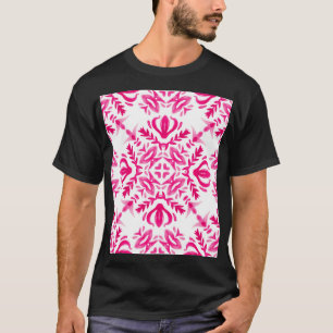 Pink watercolor: geometric tile design. T-Shirt