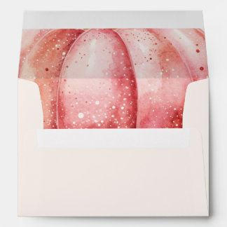 Pink Watercolor Girl Baby Shower Invite Envelope