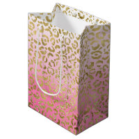 Pink Watercolor Gold Leopard