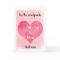 Pink Watercolor Heart Congratulations Wedding Card