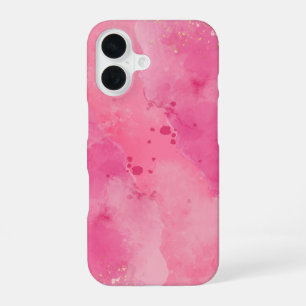 Pink Watercolor Linktree iPhone 16 Case