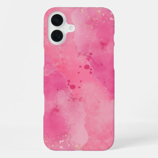 Pink Watercolor Linktree | iPhone 16 Plus Case