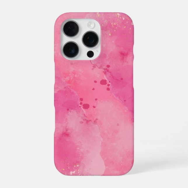 Pink Watercolor Linktree | iPhone Case (Back)
