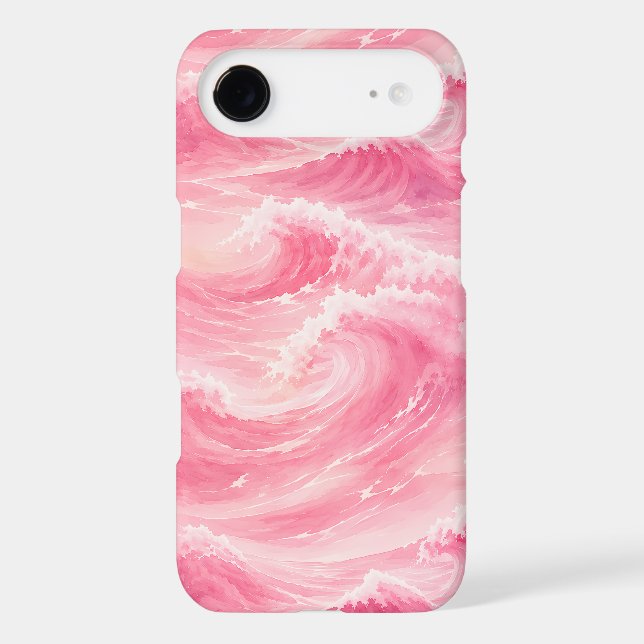 Pink Watercolor Ocean Waves (Back)