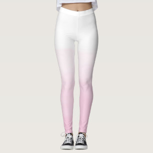Pink Watercolor Ombre Leggings