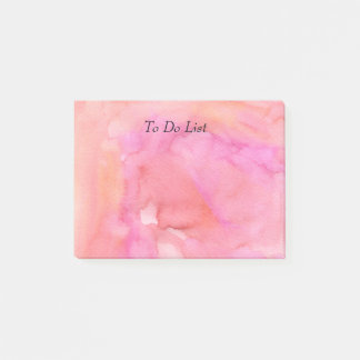 Pink Watercolor Post-it Notes