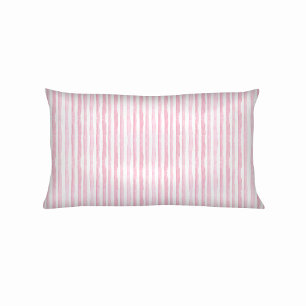 Pink Watercolor Stripes Pillowcase