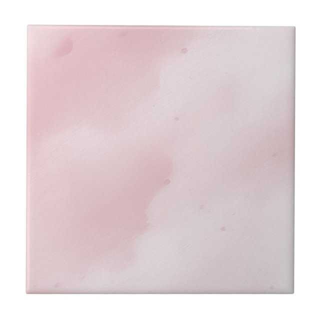 Pink Watercolor Wash Bathroom Kitchen Remodel  Ceramic Tile (Front)