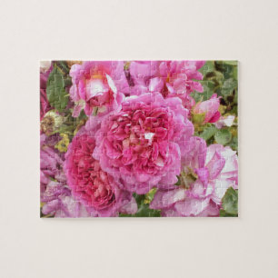 Pink Watercolour Roses Jigsaw Puzzle