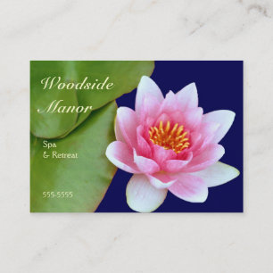 Pink Waterlily Business Card