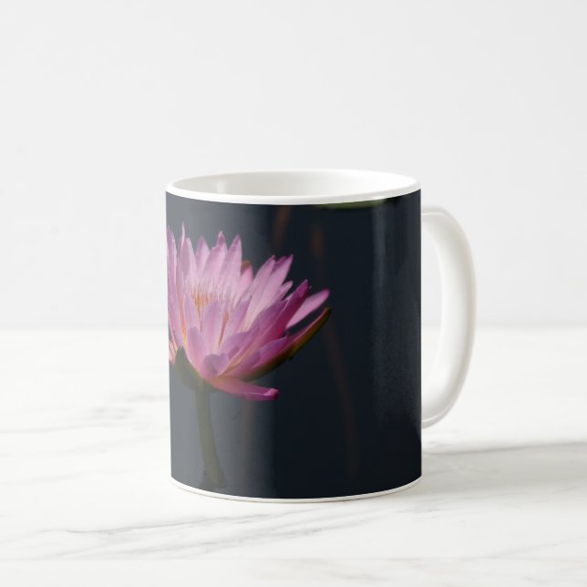 Pink Waterlily Coffee Mug (Front Right)