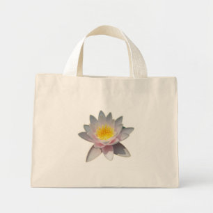 Pink Waterlily Mini Tote Bag