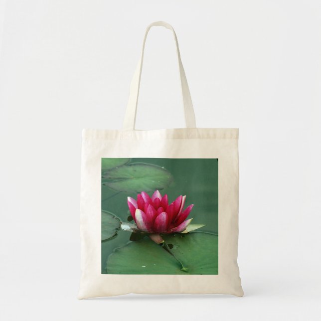 Pink Waterlily Tote Bag (Front)