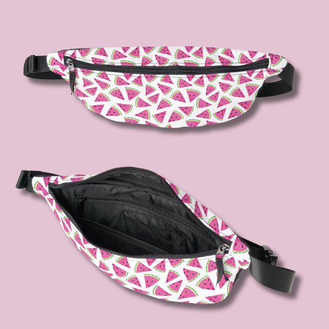 Pink Watermelon Pattern Bum Bags (Watermelon pattern fanny pack)